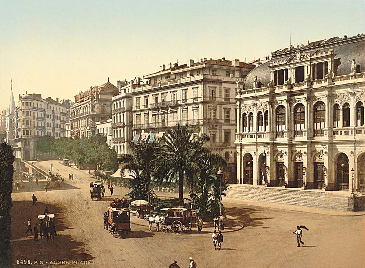 Algiers. Place de la republique, circa 1900