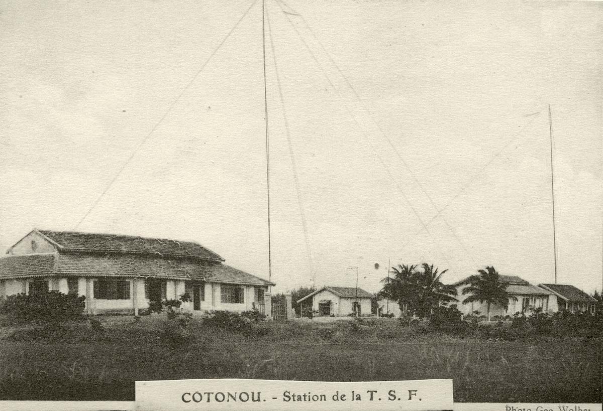 Cotonou. Communication, Station of T.S.F.