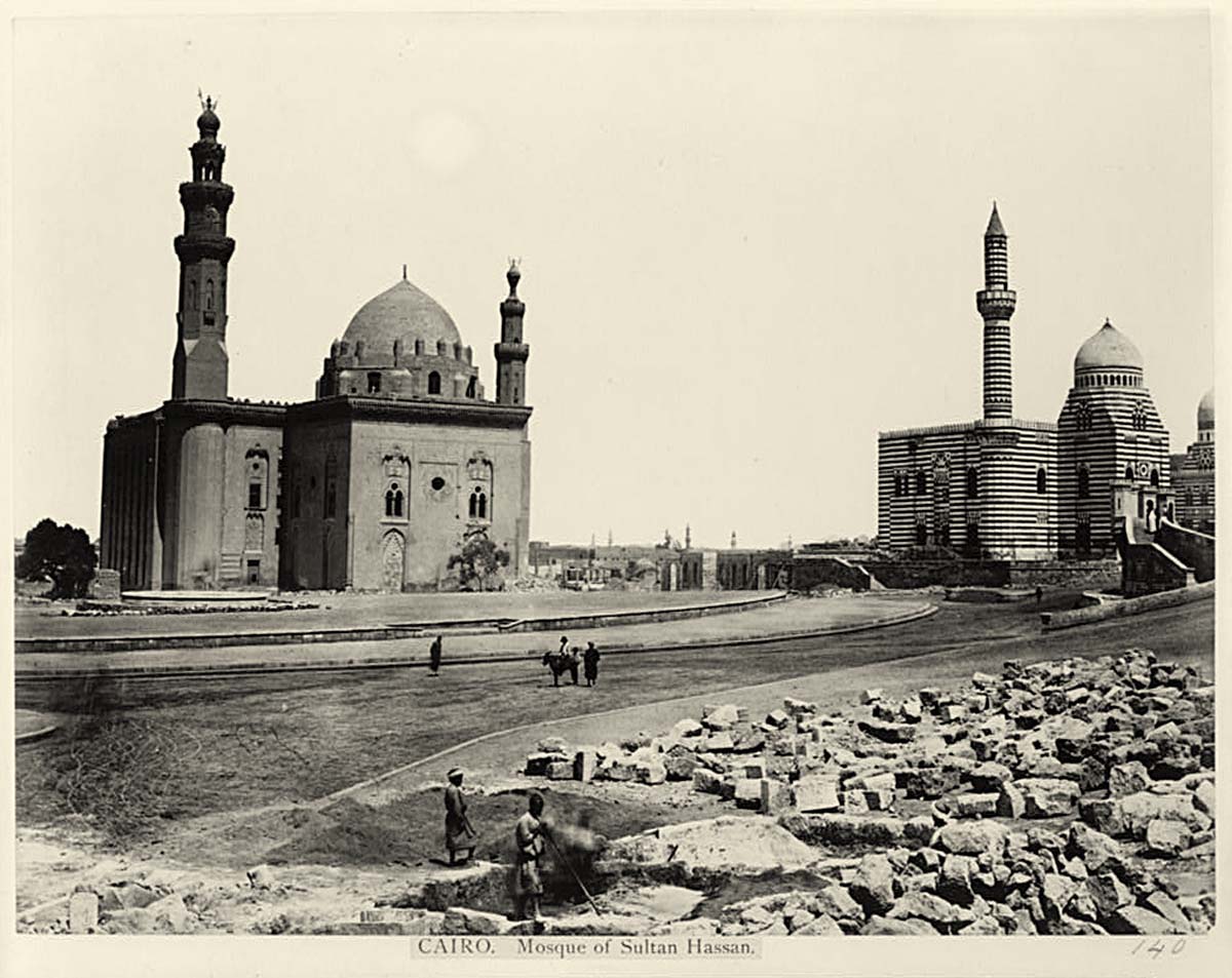 Cairo. Mosque of Sultan Hassan, circa 1890