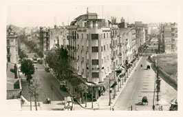 Tunis. Anatole France Square, Paris Avenue and Theodore Roustan Avenue, 1942