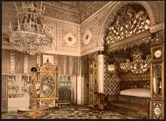 Tunis. Bedchamber of the late Bey of Tunis, Kasr-el-Said, circa 1890