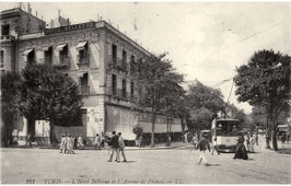 Tunis. 'Bellevue' Hotel and France Avenue