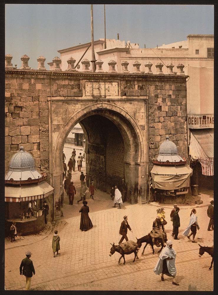 Tunis. French Gate, circa 1890