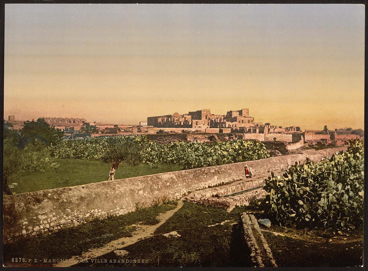 Tunis. Mahomedia (the lost town), circa 1890