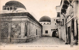 Tunis. Tomb of Beys and Tourbet-el-Bey street