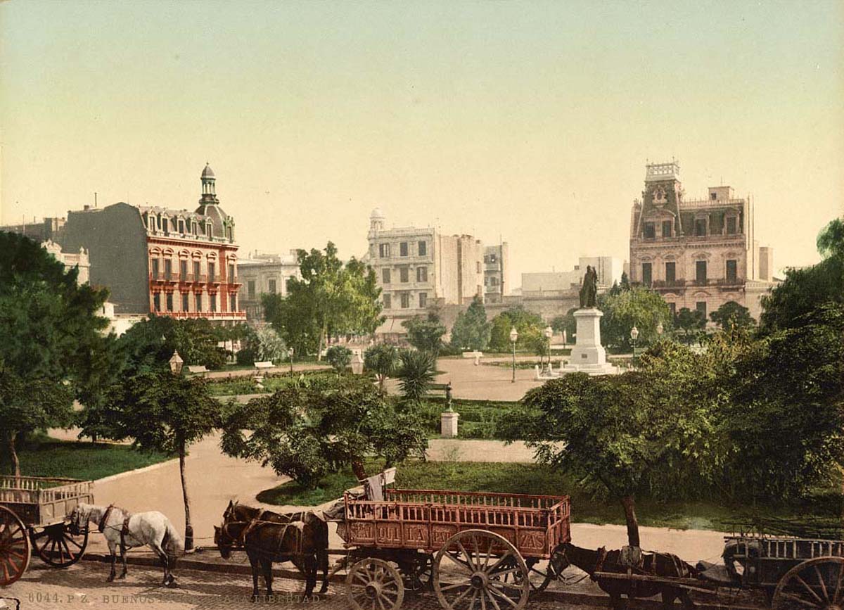 Buenos Aires. Liberty Square (Plaza Libertad), circa 1890