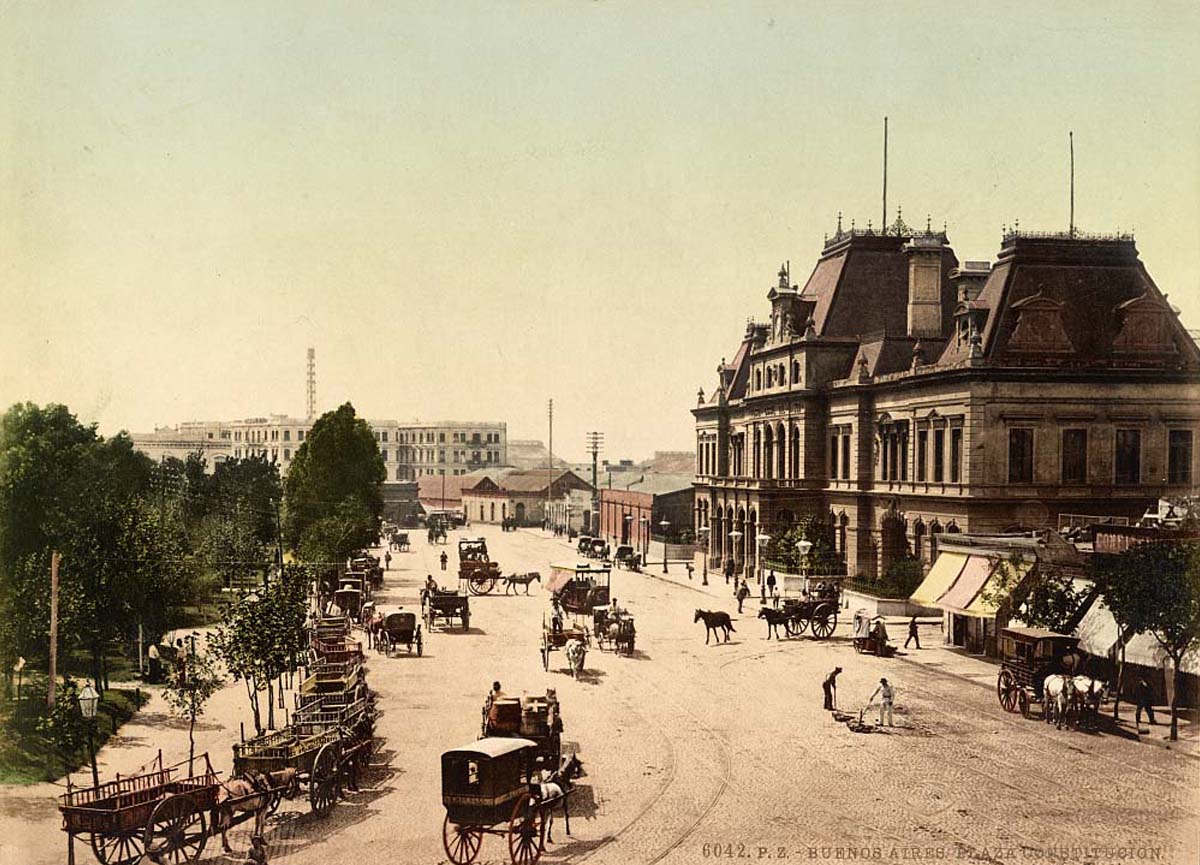 Buenos Aires. Plaza Constitution, circa 1890