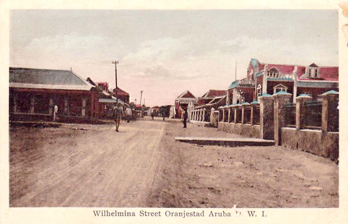 Oranjestad. Wilhelmina Street, circa 1920s