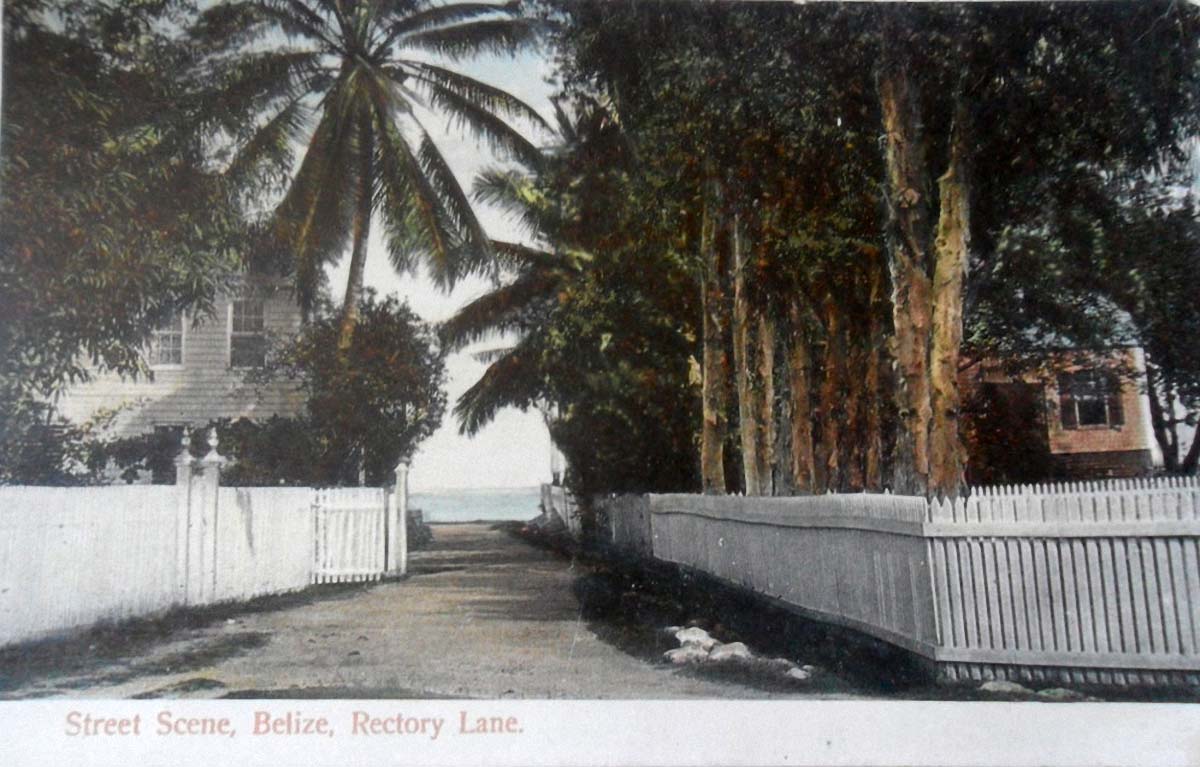 Belize City. Rectory lane
