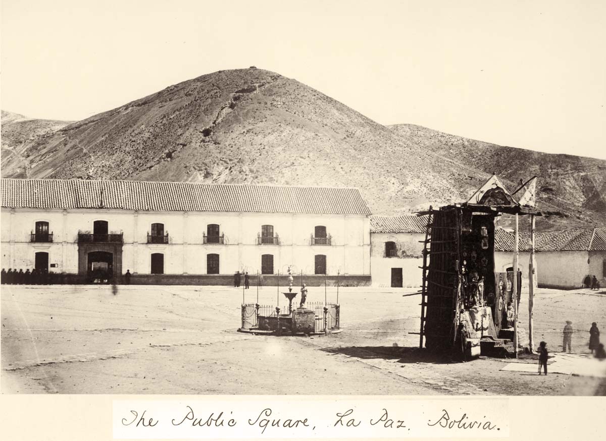 La Paz. Public Square, between 1860 and 1870