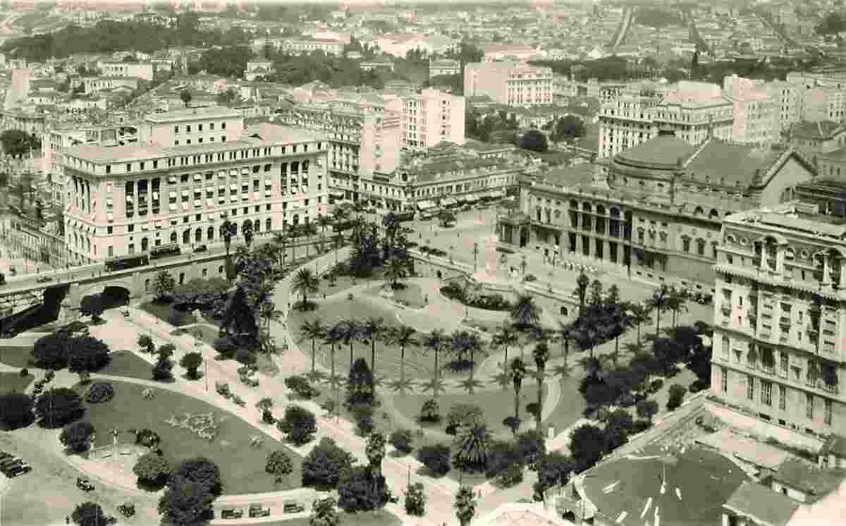 São Paulo. Anhangabaú Park, 1950