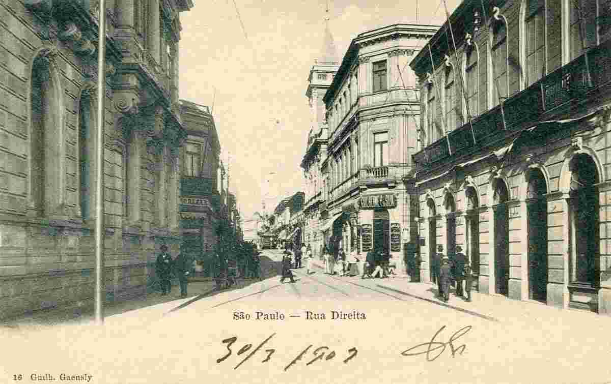 São Paulo. Direita Street, 1903