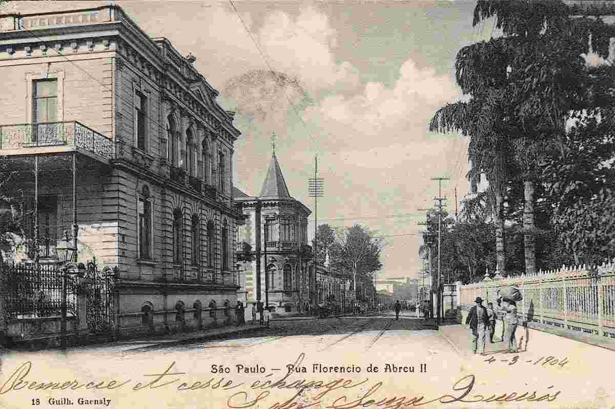 São Paulo. Florêncio de Abreu Street, 1904