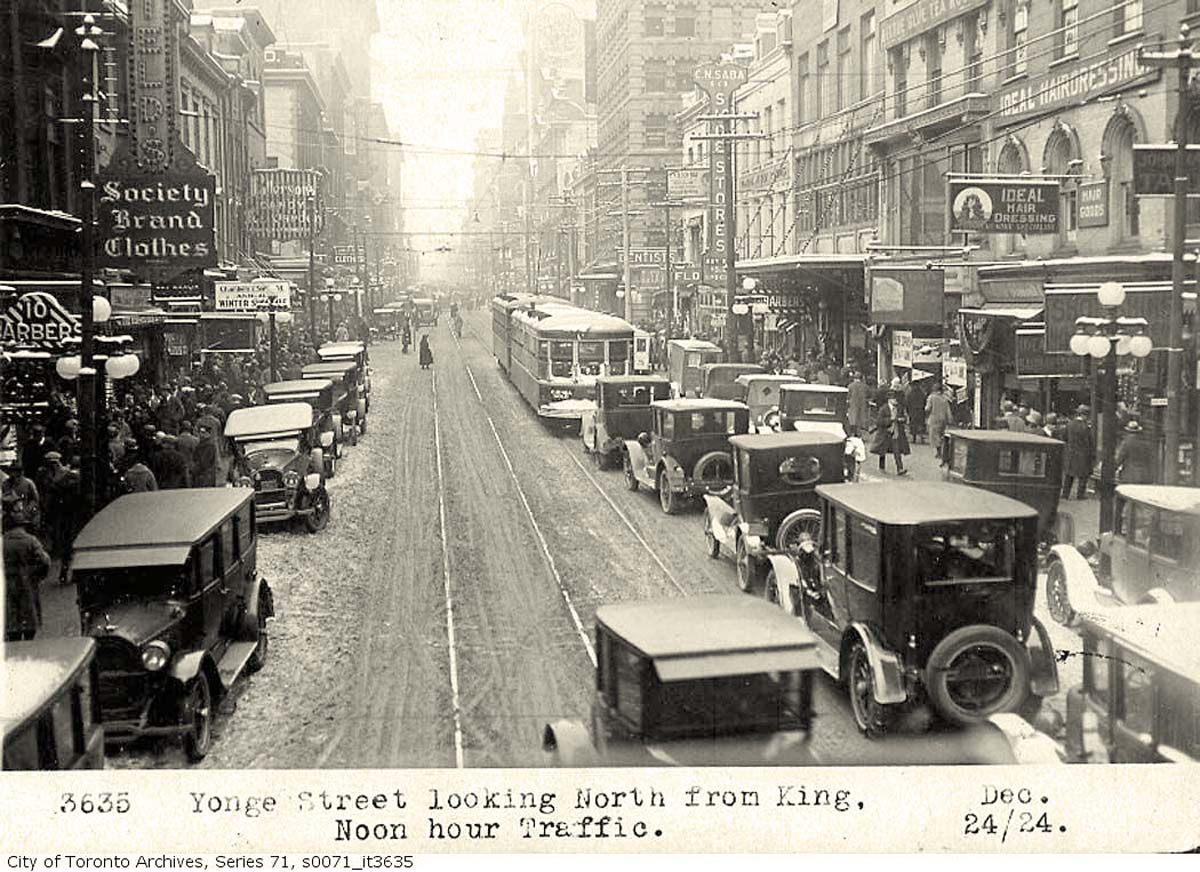 Toronto. Yonge street, 1924