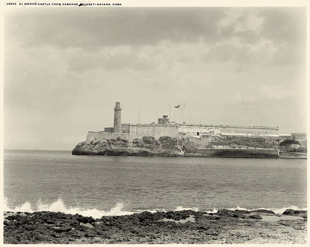 Havana. Morro Castle from Cabanas (Sunset), between 1880 and 1900
