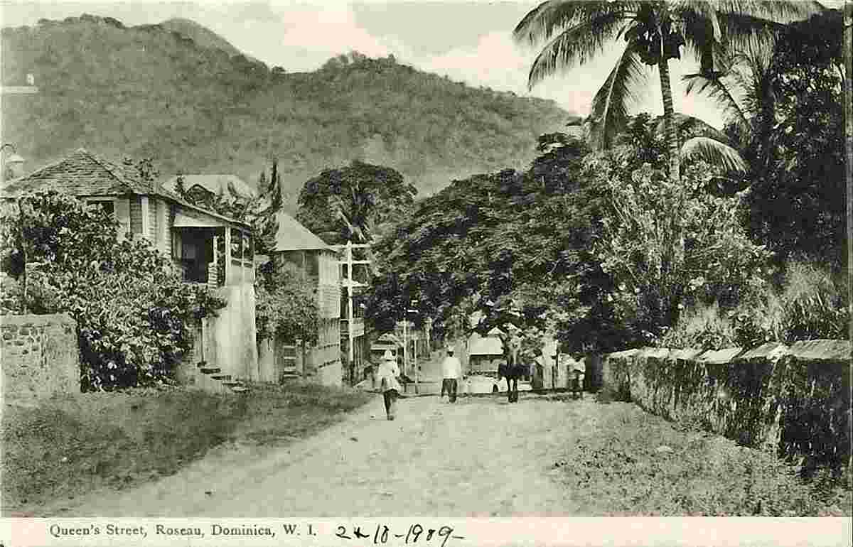 Roseau. Queen's Street, 1909