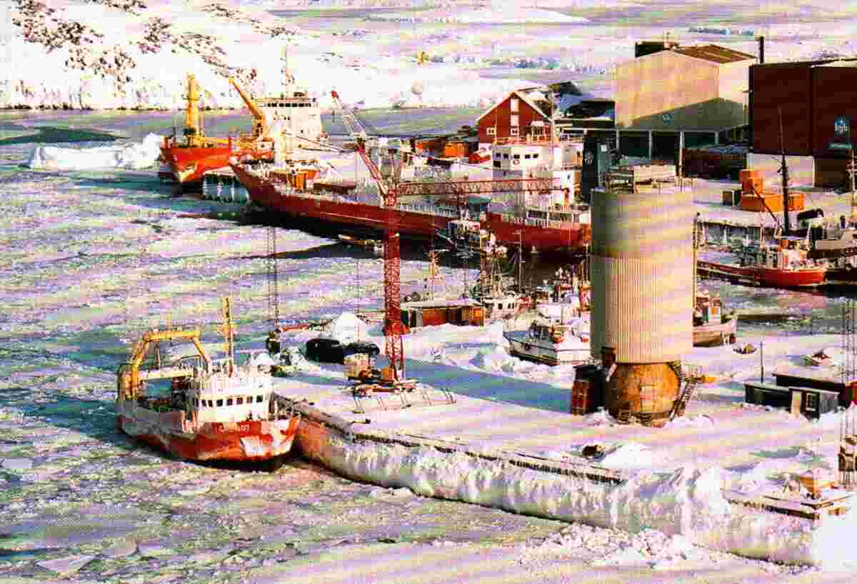 Harbor of Godthåb (Nuuk)