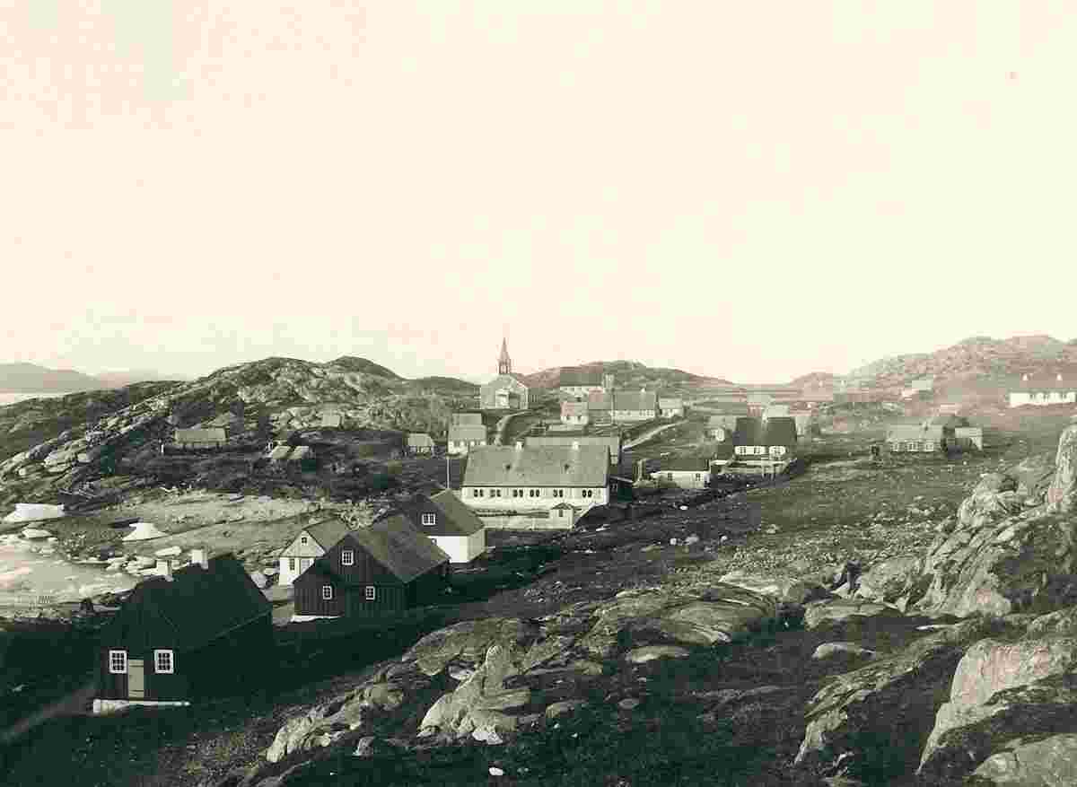 Nuuk. View toward the city, circa 1890