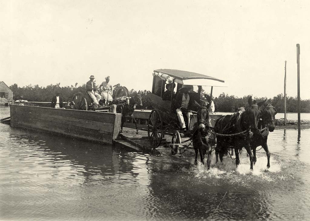Pointe-à-Pitre. Ferry on Salee River, 1900