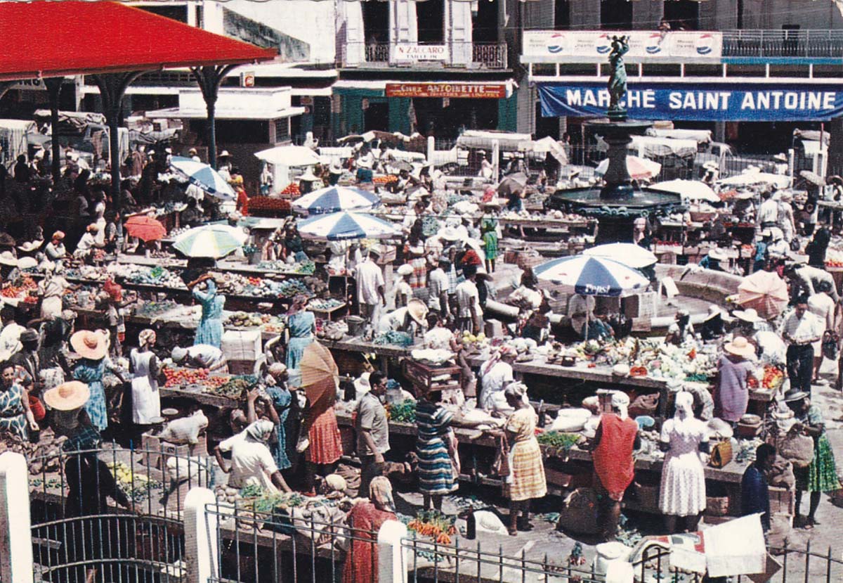 Pointe-à-Pitre. Le Marché - Market, between 1950 and 1970
