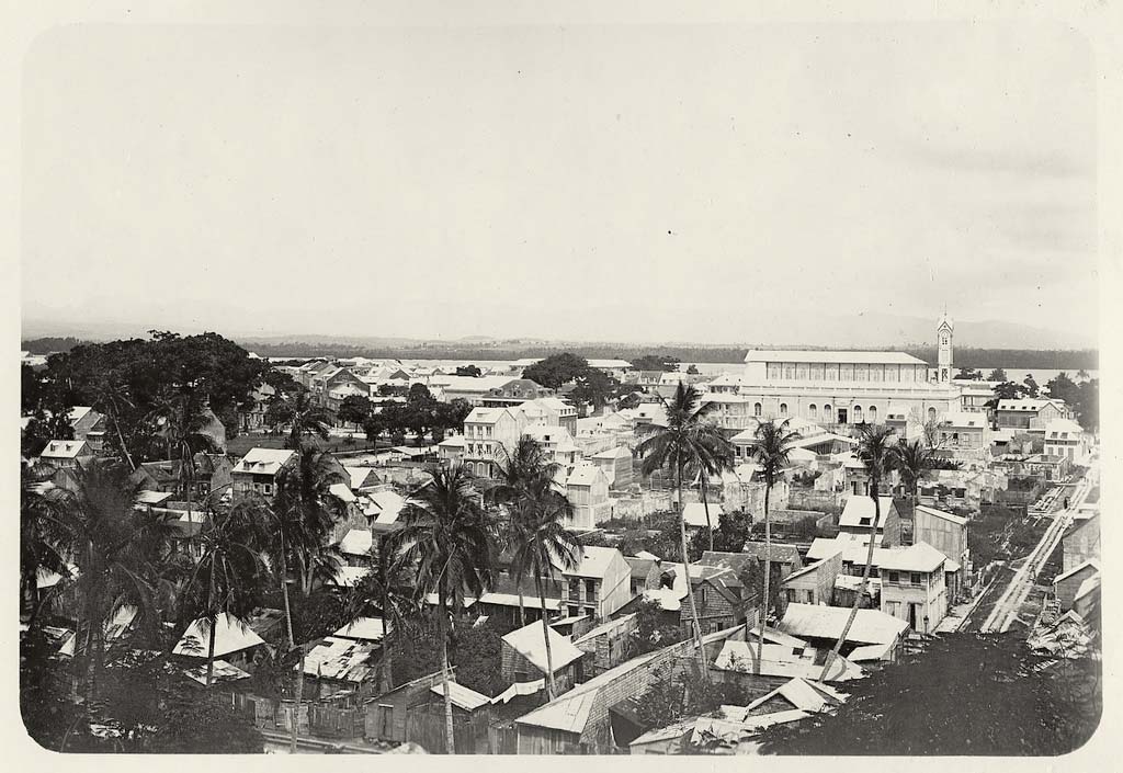Pointe-à-Pitre. Panorama of the city, 1900