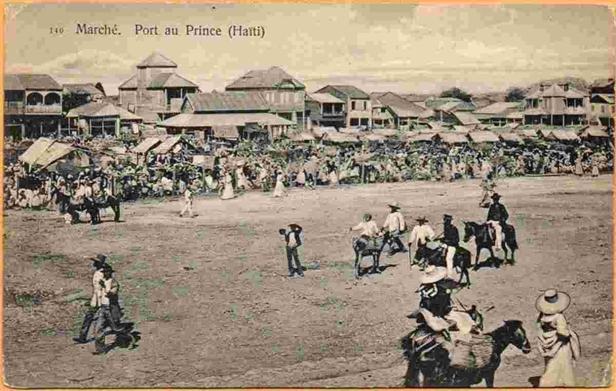 Port-au-Prince. Market, 1905