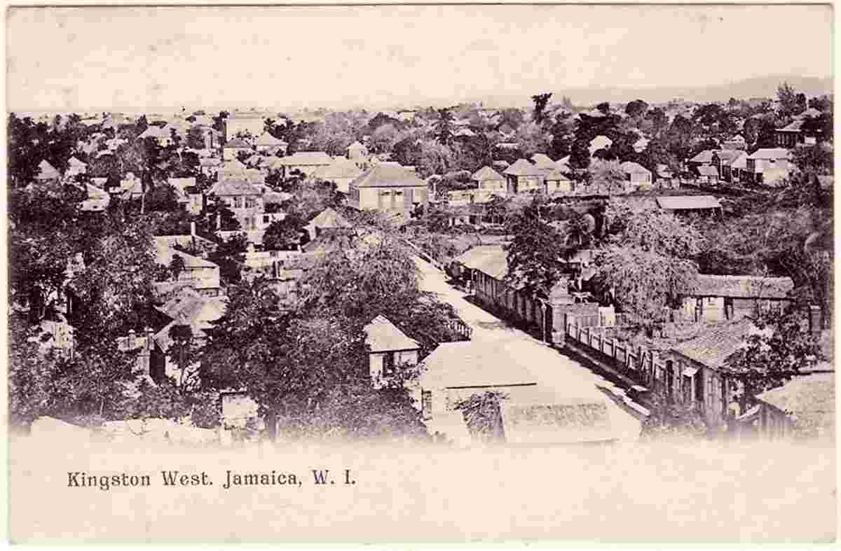Kingston. Panorama of the city, West