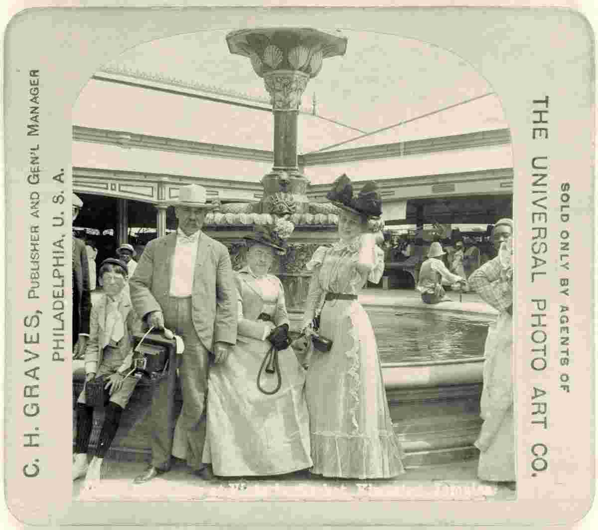 Kingston. Sightseers at Victoria Market, circa 1890