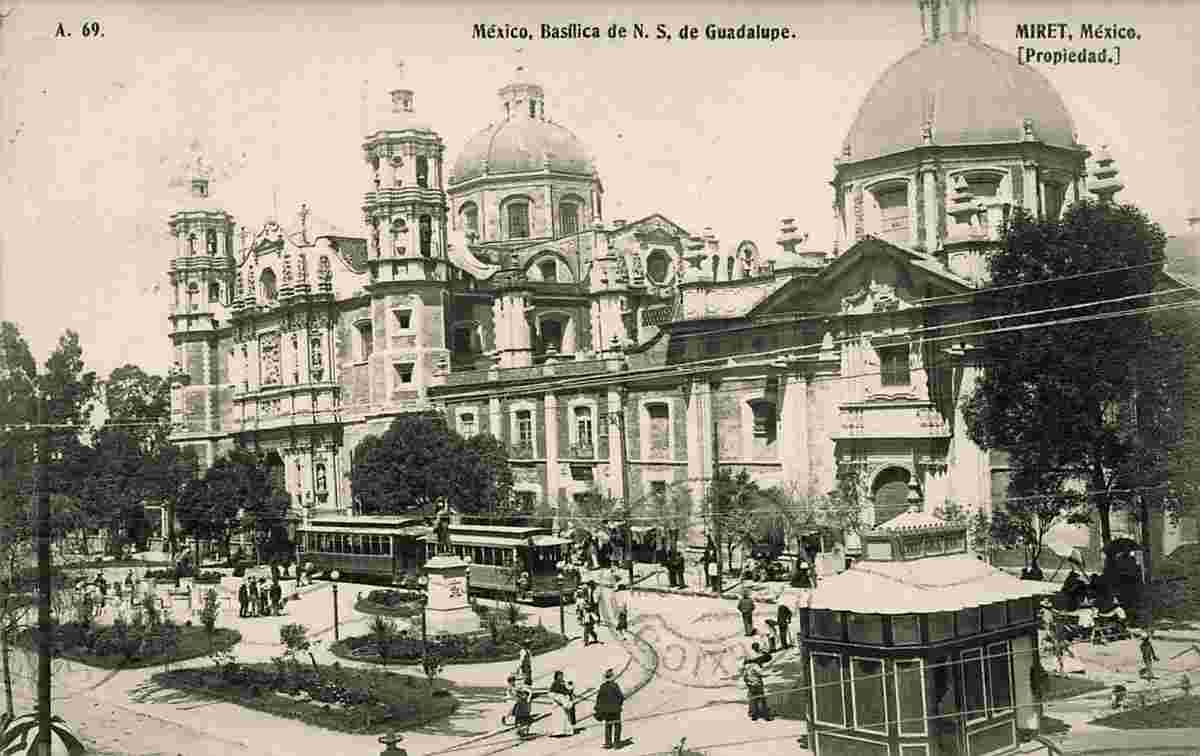 Mexico City. Basílica de Nossa Senhora de Guadalupe, 1913