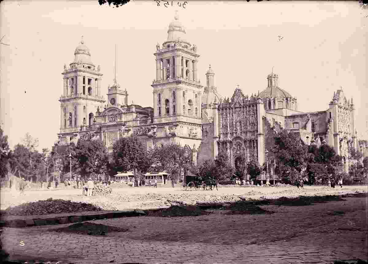 Mexico City. Cathedral, circa 1890