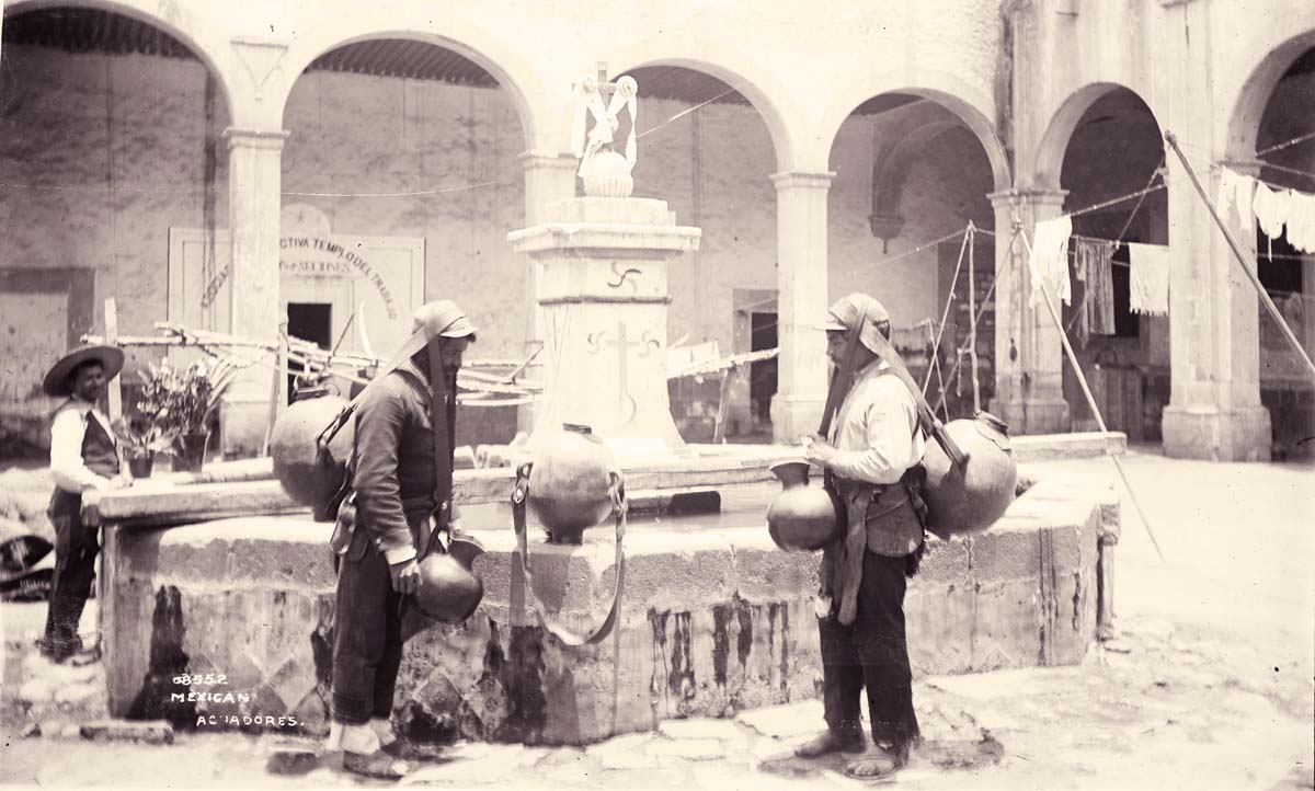 Mexico City. Mexican aguadores, circa 1890