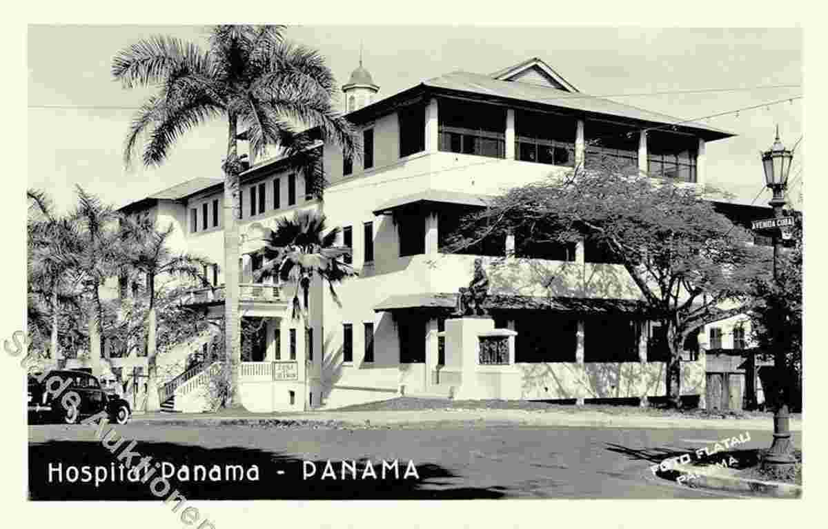 Panama City. Avenue Cuba, Hospital