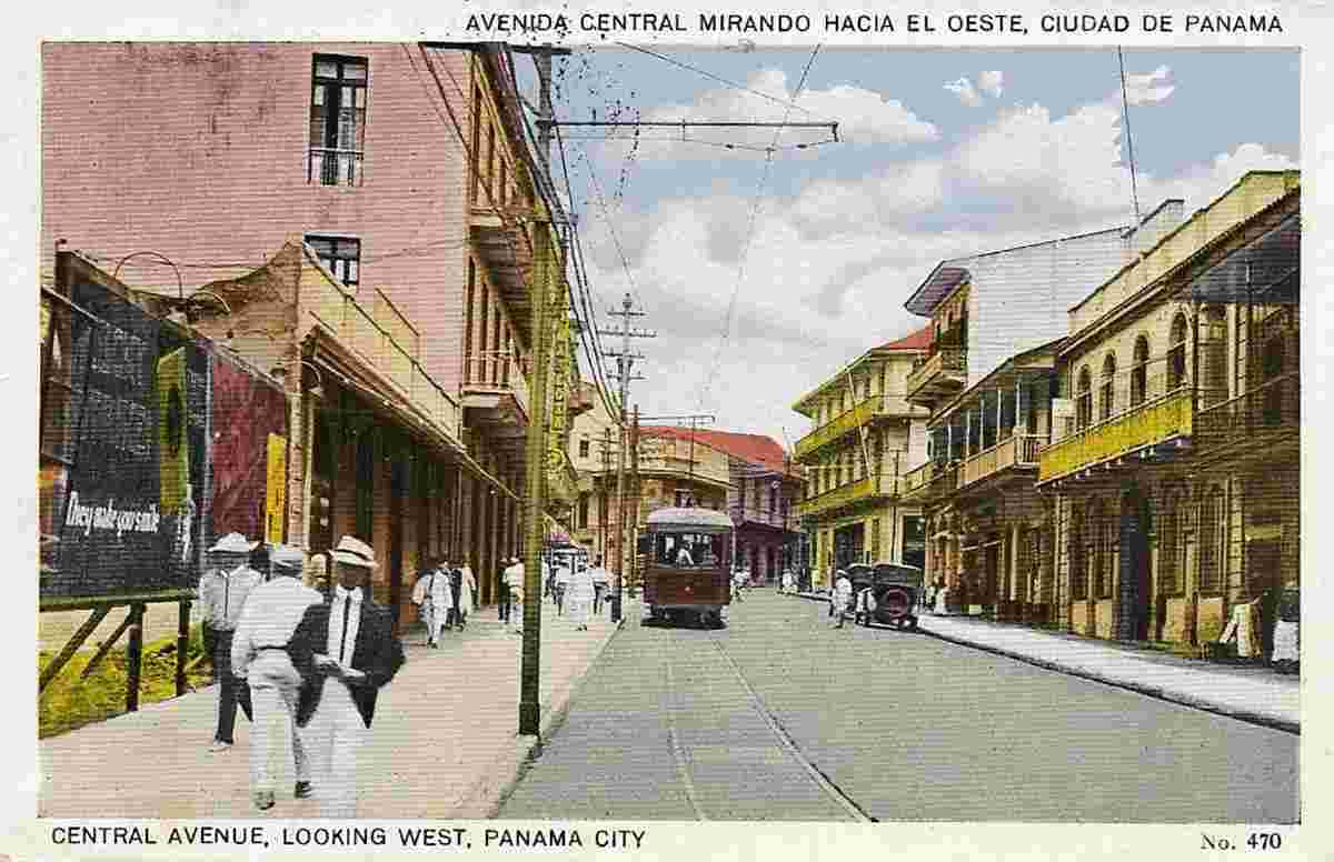 Panama City. Central Avenue, looking west, 1941
