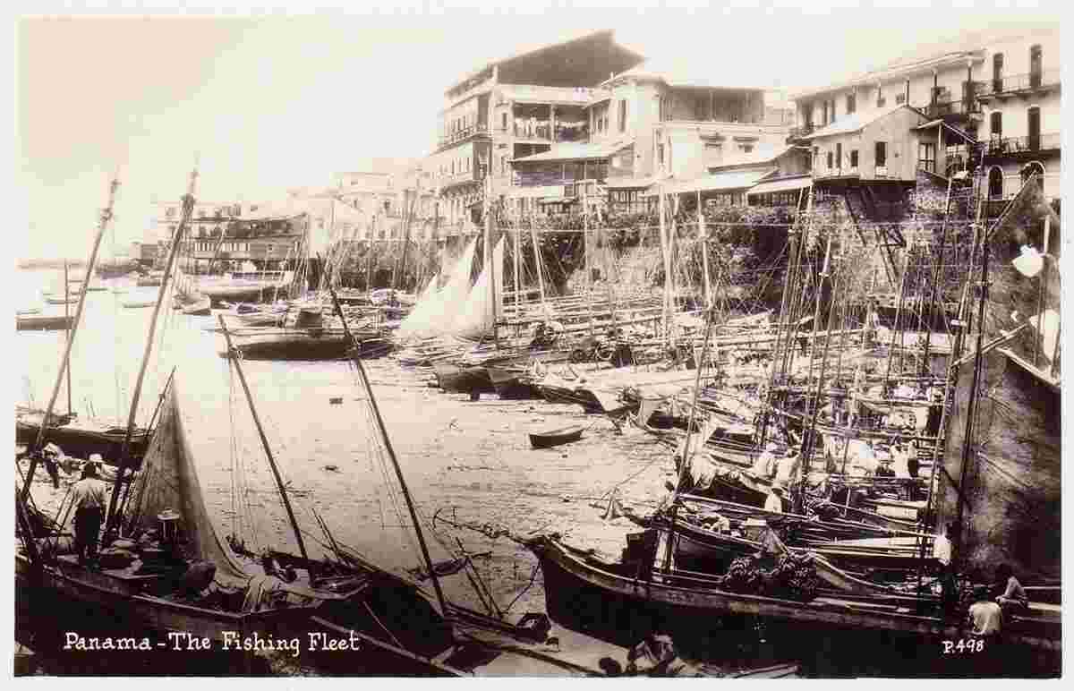 Panama City. Fishing Fleet, between 1910 and 1930