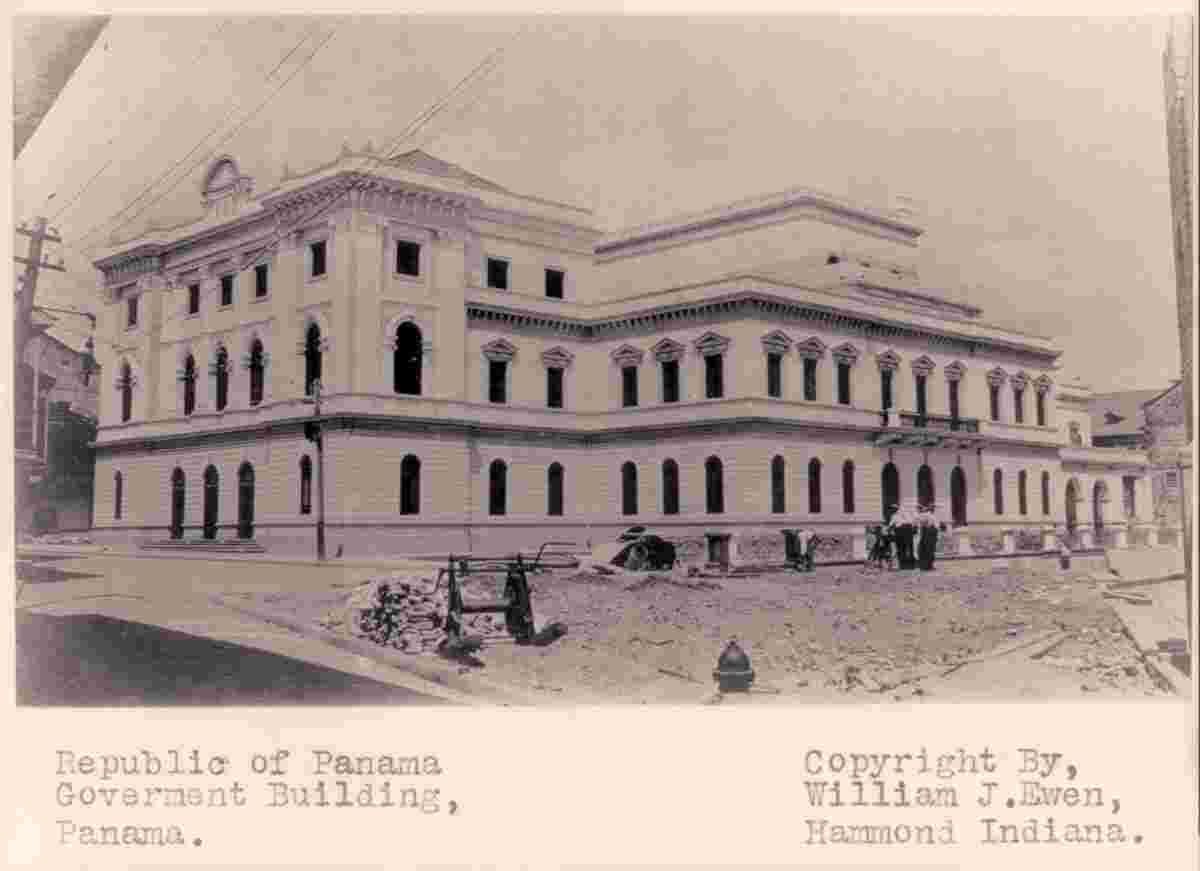 Panama City. Government Building, 1908