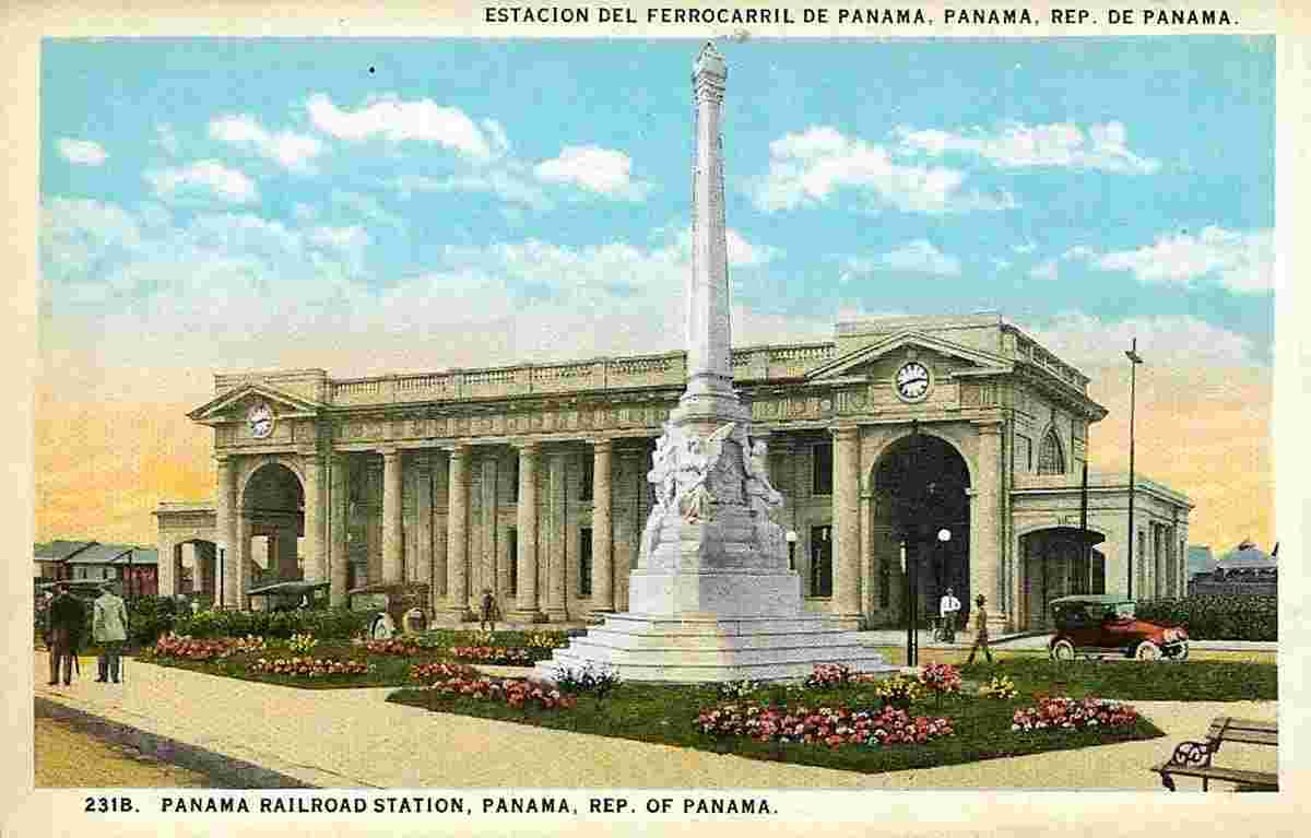 Panama City. Railway Station, 1920s
