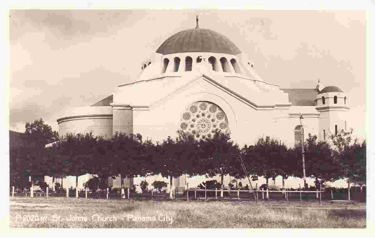 Panama City. Saint John's Church, between 1930 and 1940