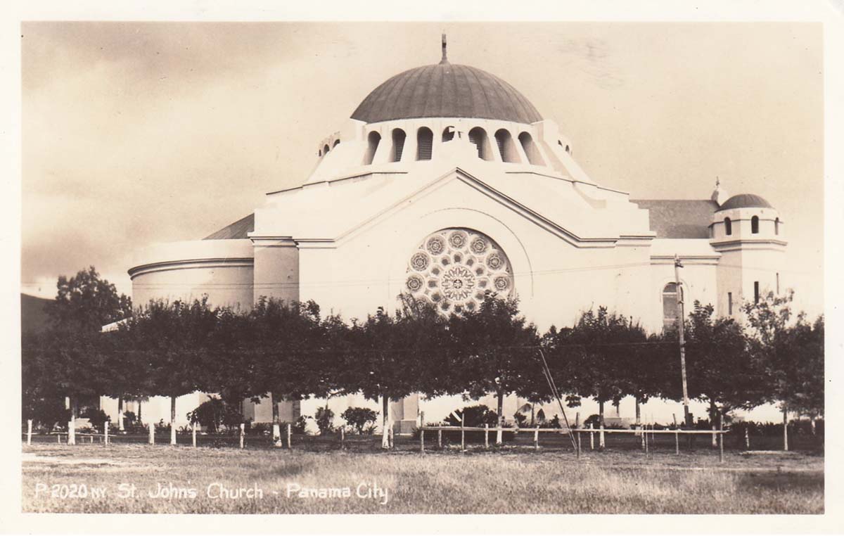 Panama City. Saint John's Church, between 1930 and 1940