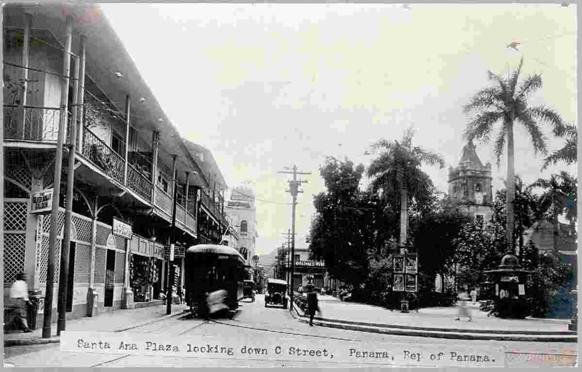 Panama City. Santa Anna Place, circa 1930