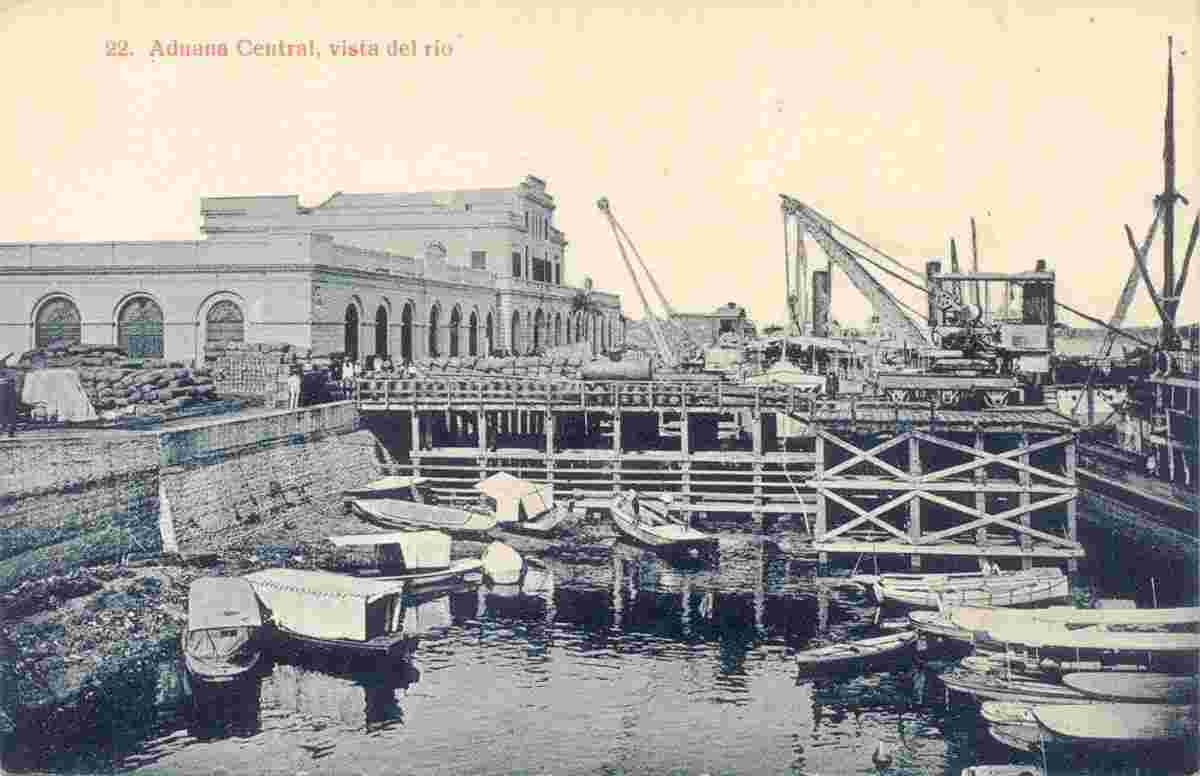 Asunción. Central Customs, view of the river