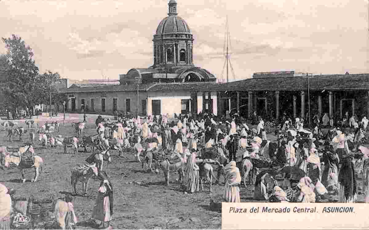 Asunción. Central Market Square