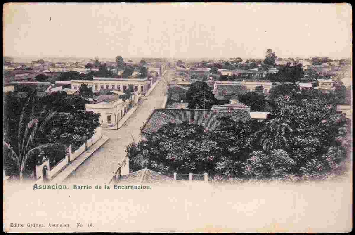 Asunción. Encarnacion neighborhood, 1905