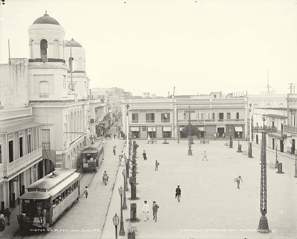 San Juan. Plaza, circa 1900