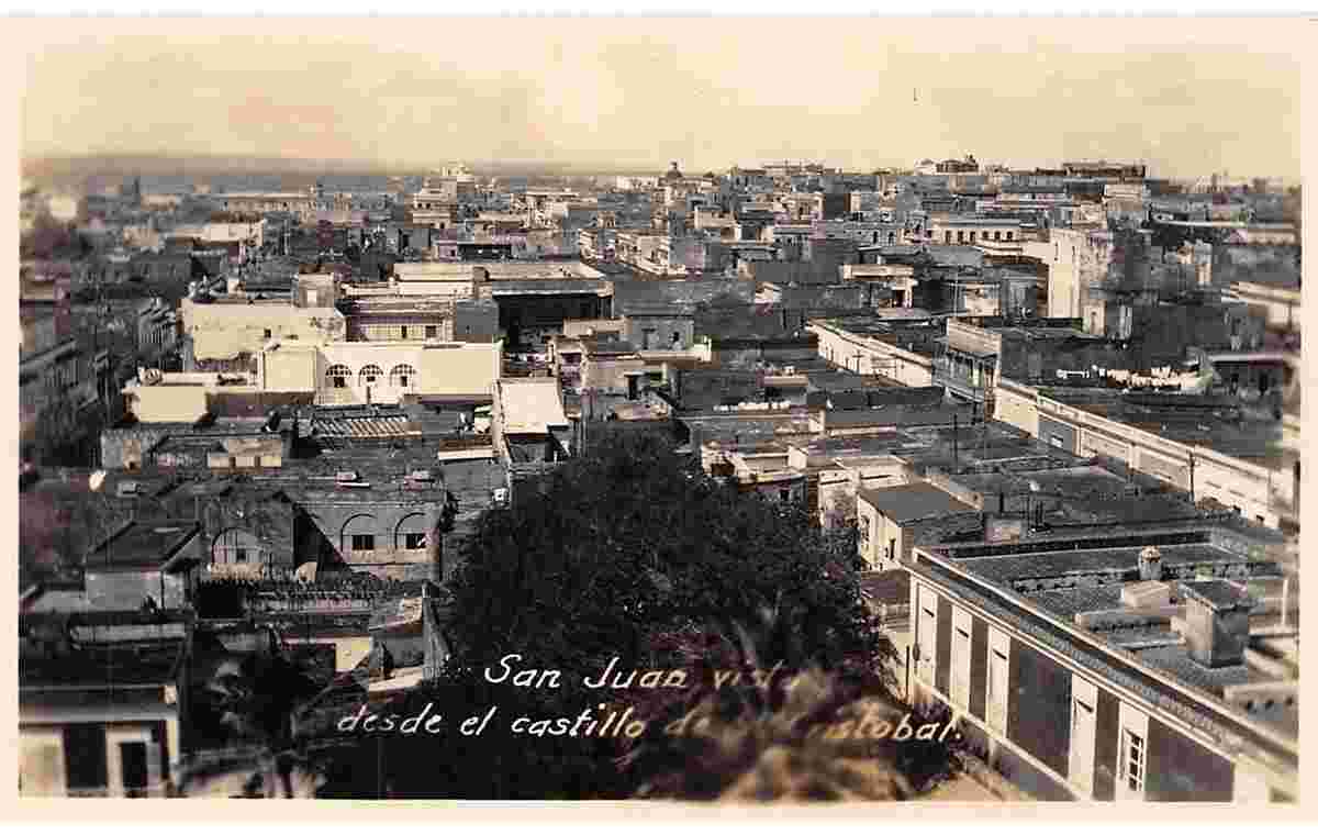 San Juan. View to City, 1930