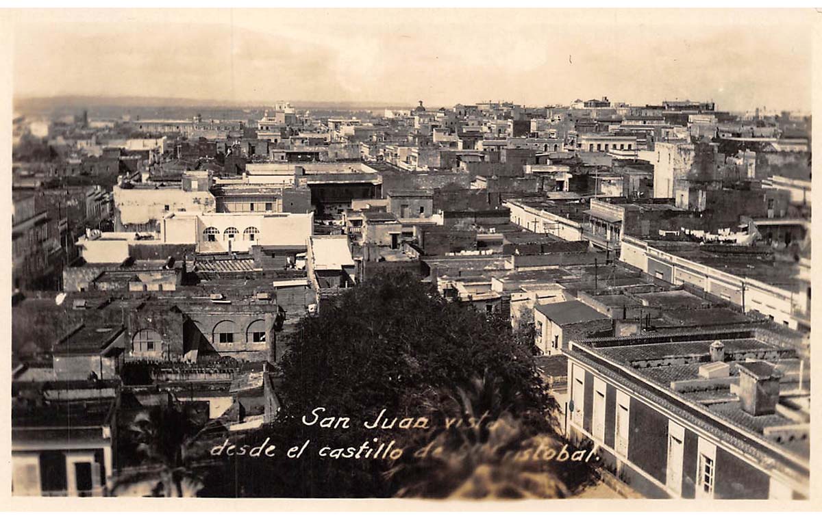 San Juan. View to City, 1930