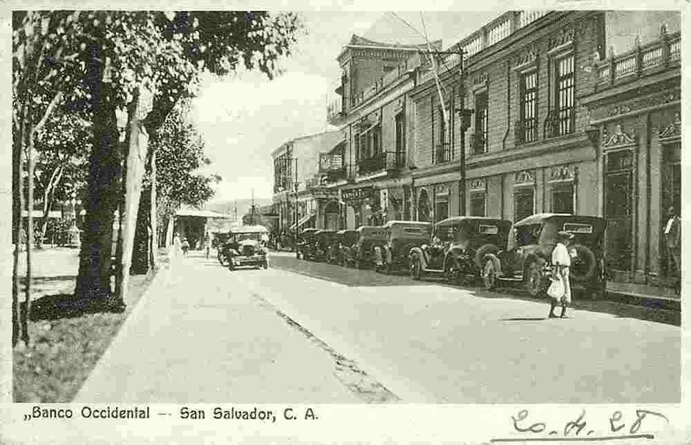 San Salvador. Banco Occidental