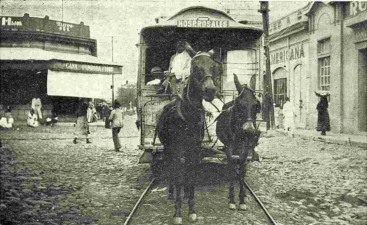 San Salvador. Horse tramway