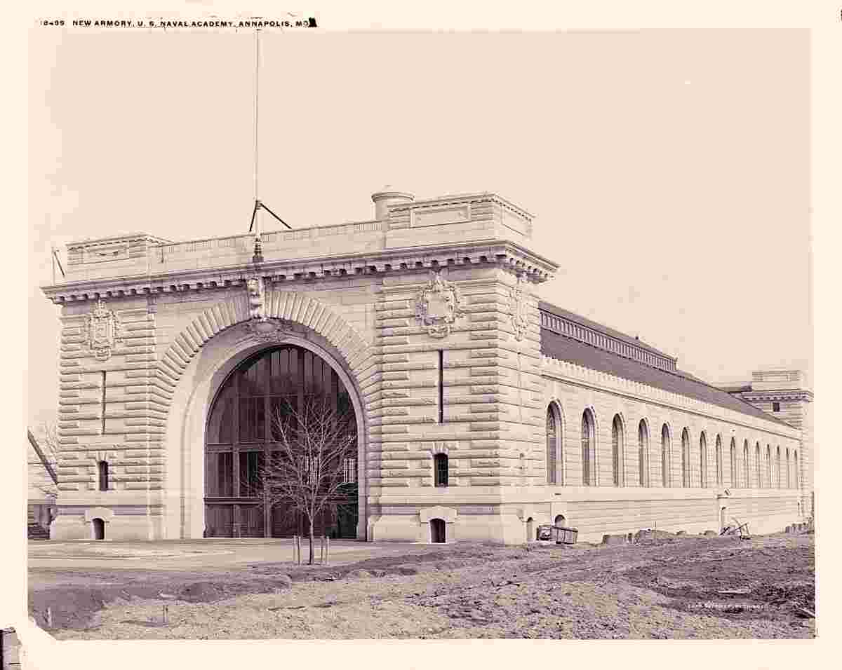 Annapolis. New armory, U.S. Naval Academy, 1905