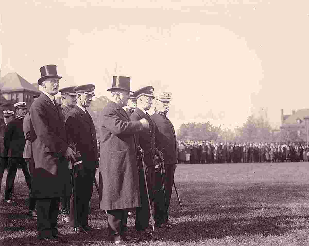 Prince and Roosevelt at Annapolis, 1919