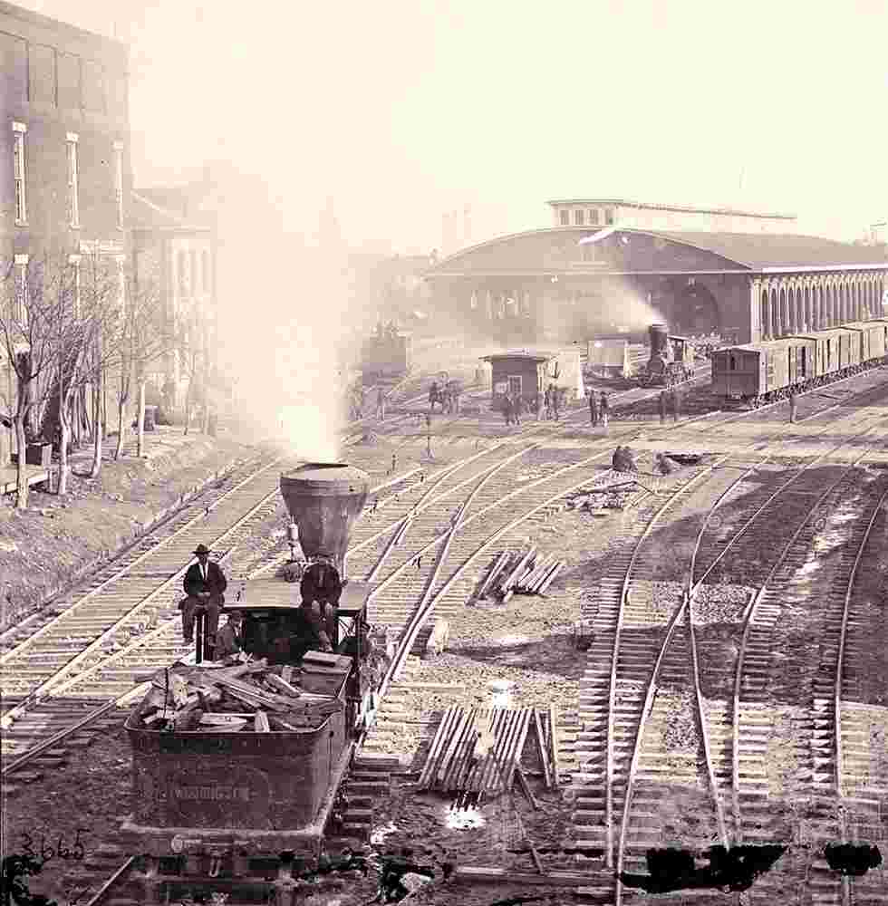 Atlanta. Railroad yard, 1864